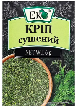 Кріп Еко сушений, 6 г